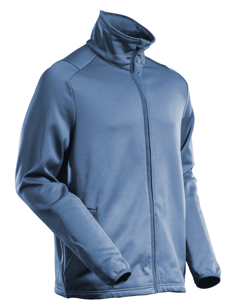 MASCOT Customized Fleece-Pullover Gr. L steinblau mit RV 22585-608