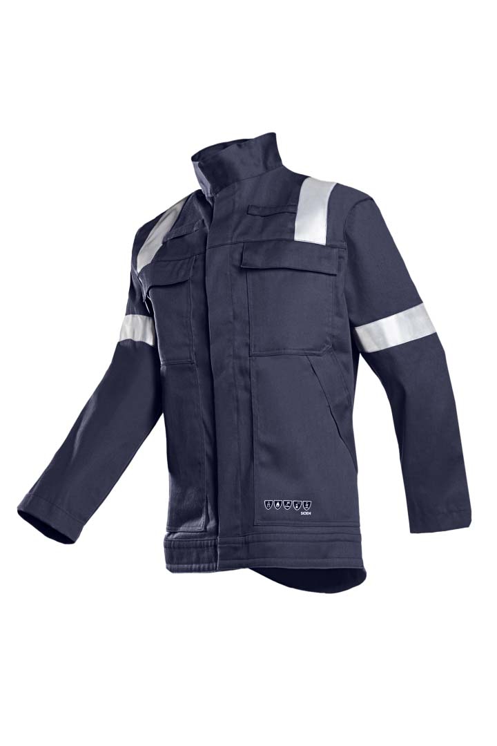 SIOEN Multinormjacke MONTERO mit Reflex streifen Grau Gr. 46 (EUR)/44 (DE)