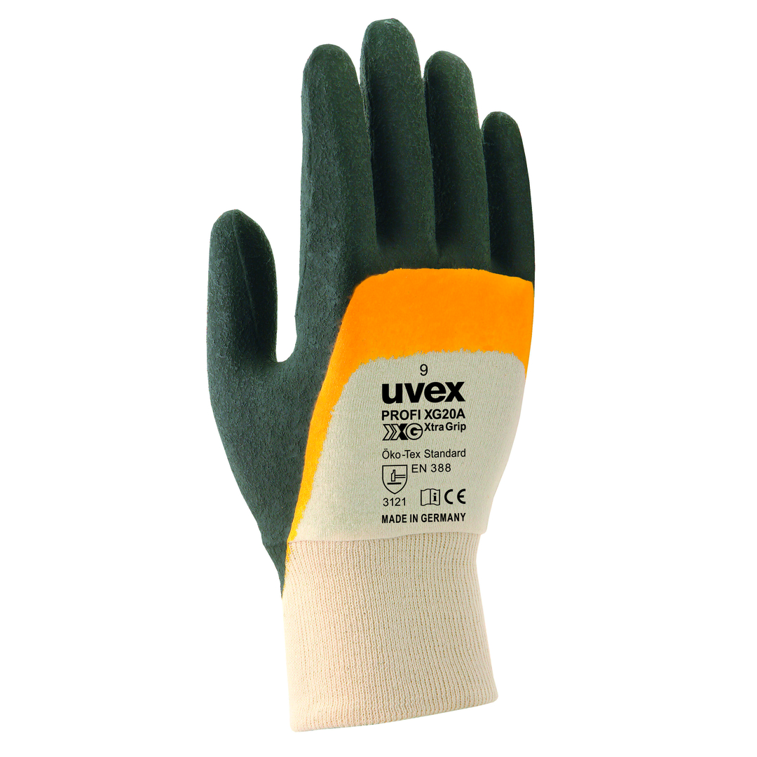 UVEX Montage-Handschuh profi XG20A Nitril, orange/schwarz, Gr. 10, 6055.8