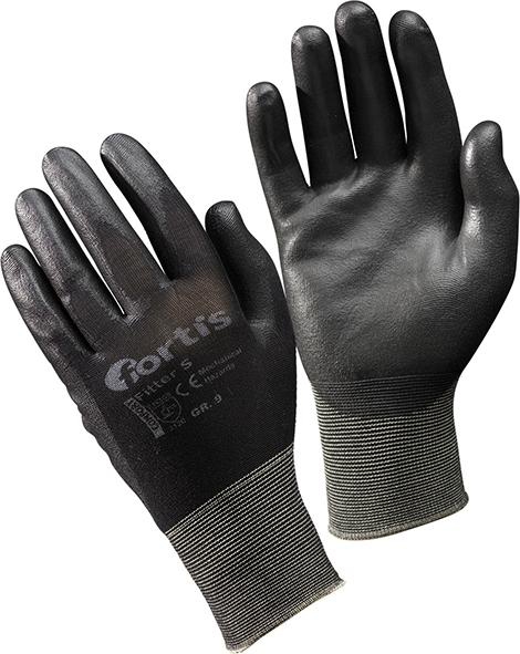 Handsch.Fitter S, PU/Poly amid, Gr. 8, FORTIS