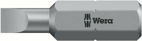 WERA Bit für Schlitzschrauben, zähart 1/4", 4,5 x 0,6 x 25 mm