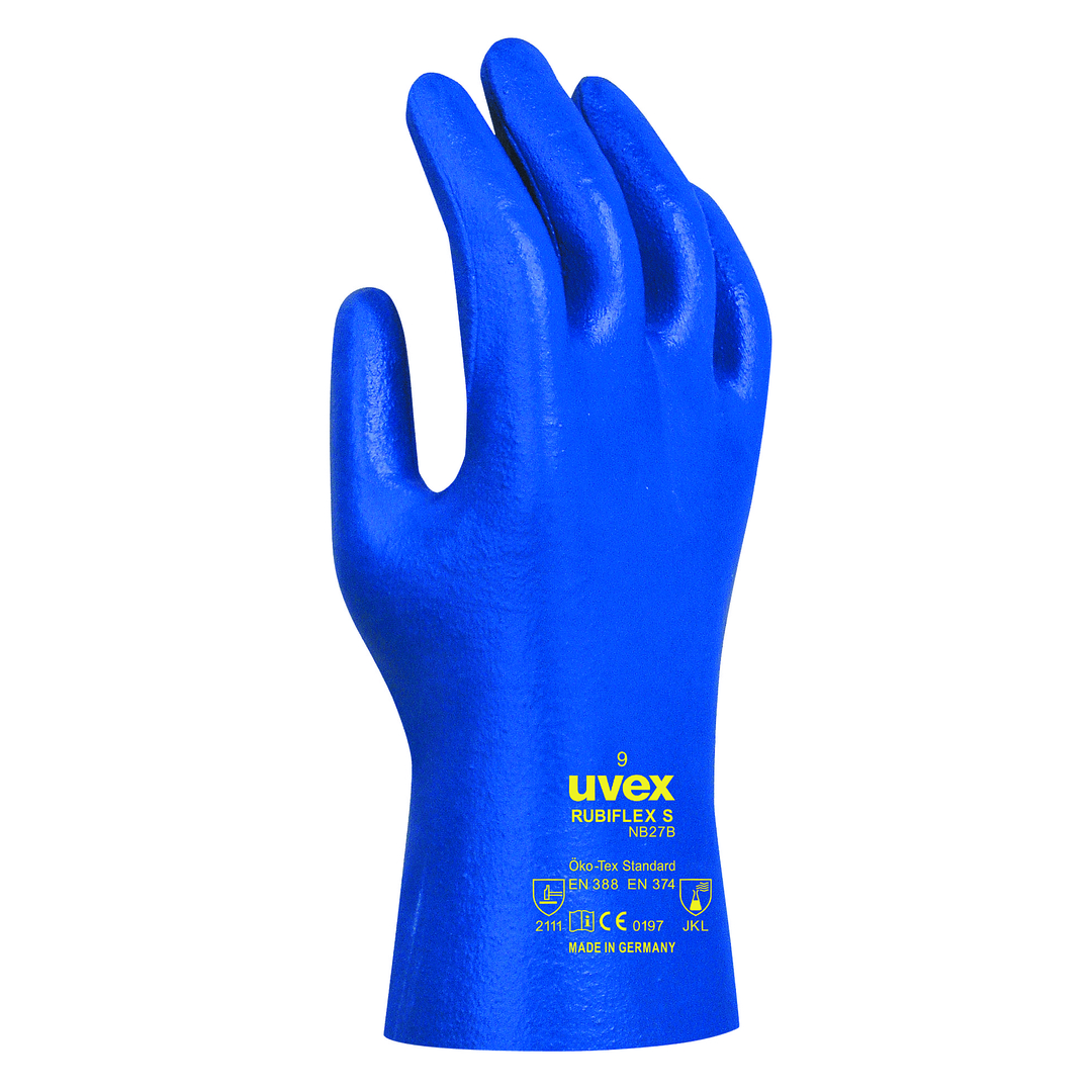 UVEX Chem.-Handschuh rubiflex S NB27B Gr. 9 Nitril blau, 6027.1