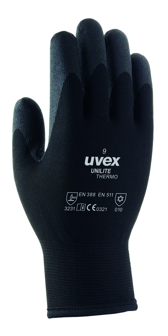 UVEX Winter-Handschuh unilite thermo Gr. 8, schwarz, Polymerbesch., 60593
