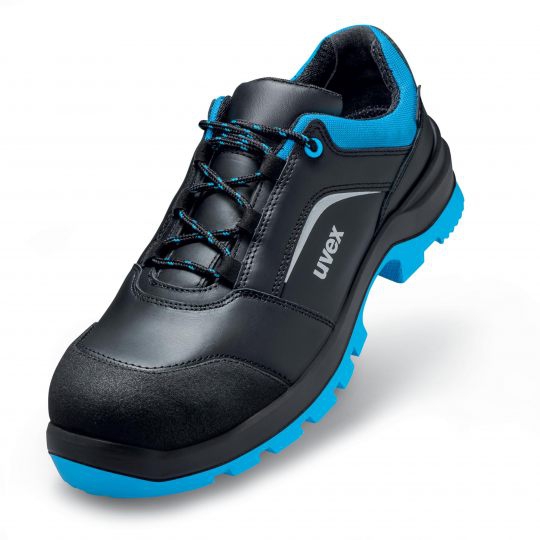 UVEX 2 xenova Sicherheits-Halbschuh Gr. 45 W11 S3L ESD SR schw/blau 9555.2