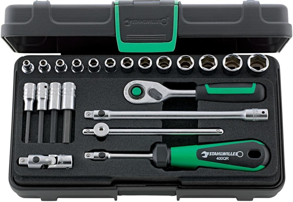 STAHLWILLE Steckschl.-Grt. 1/4" 22tlg. 40/44/17/5QR