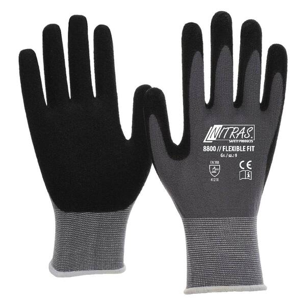 NITRAS Montage-Handschuh FLEXIBLE FIT Gr. 9, Spezial-Stretch, EN388 (4121)