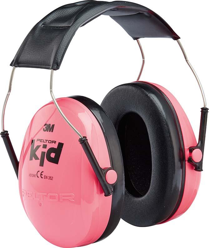PELTOR Kapselgehörschützer Kid Neon-rosa für Kinder, SNR 27 dB, KIDR
