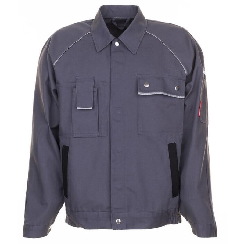CANVAS-BUNDJACKE 320 G/QM Grau - Schwarz Nr. 2113 Gr. 58