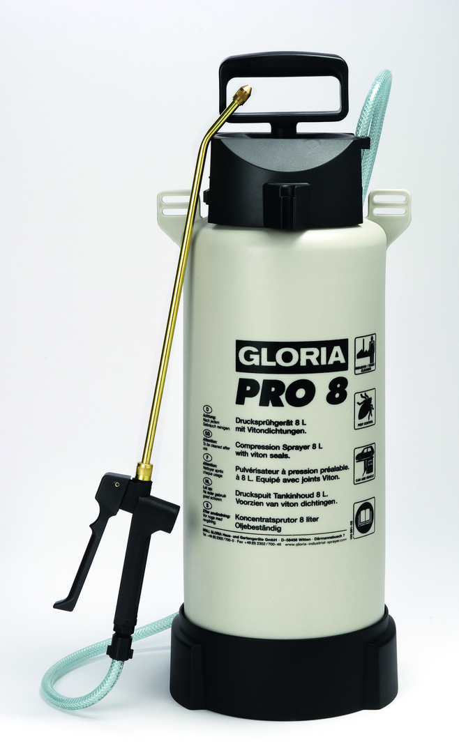 GLORIA Spezial Drucksprühgerät Pro 8, ölfeste Ausführung