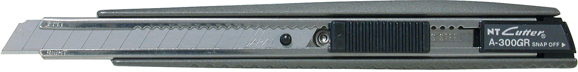 NT Ganzmetall-Cuttermesser 9 mm, mit Drucktaste, 1 Abbrechklinge