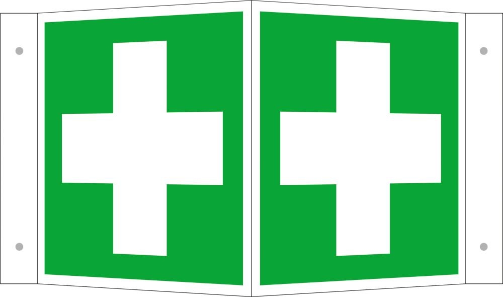 Rettungsschild Alu Erste Hilfe Wi. 200x200