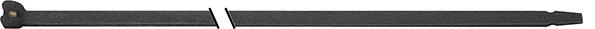 SAPISELCO Kabelbinder Nylon schwarz 360x7,5mm a100Stück mit Stahlnase