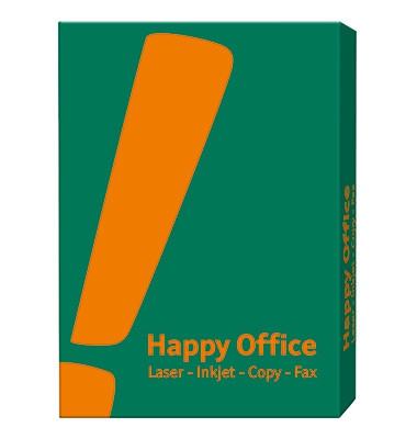 Kopierpapier Happy Office EU-Ecolabel DIN A4, 80g, weiß, 500 Bl./Pack