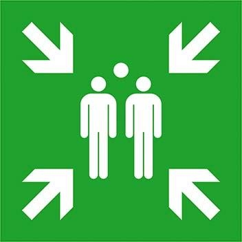 Sicherheitsschild Fol Sammelstelle 400x400