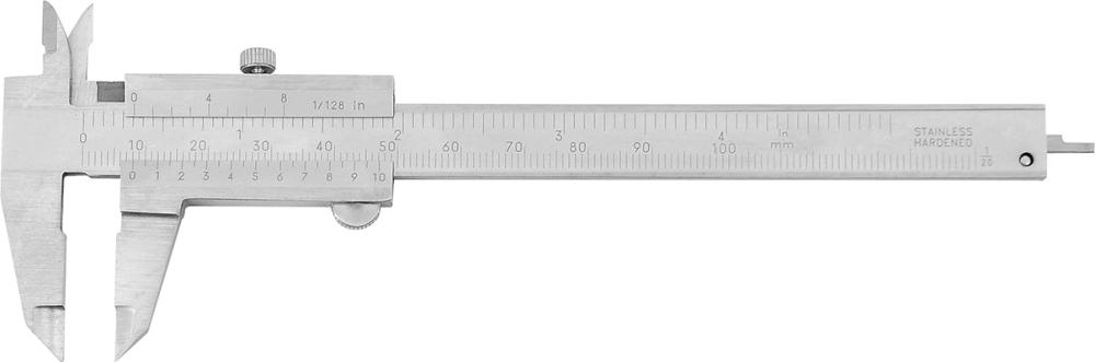 Klein-Taschenmessschieber m. Feststellschr. 100 mm FORMAT