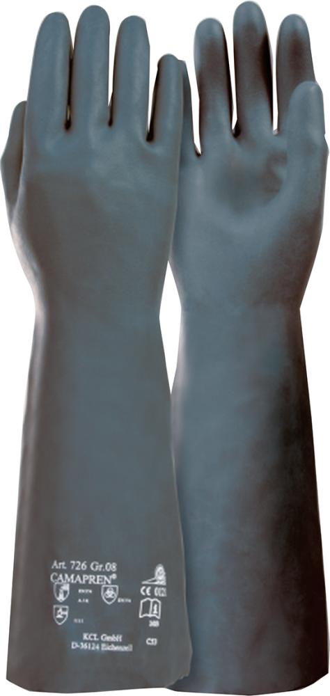 KCL Chemikalien-Handschuh Camapren 726 schwarz, Kat. III, Größe 10