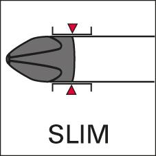 WIHA Wechselklinge slimBit VDE Schlitz 4 x 75 mm, sechs-kant-Schaft 6 mm