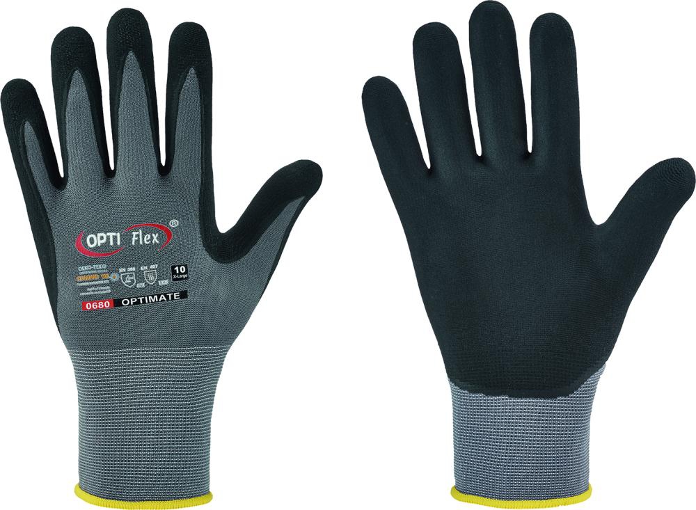 Handschuh Optimate,Nitril, Gr.9 0680