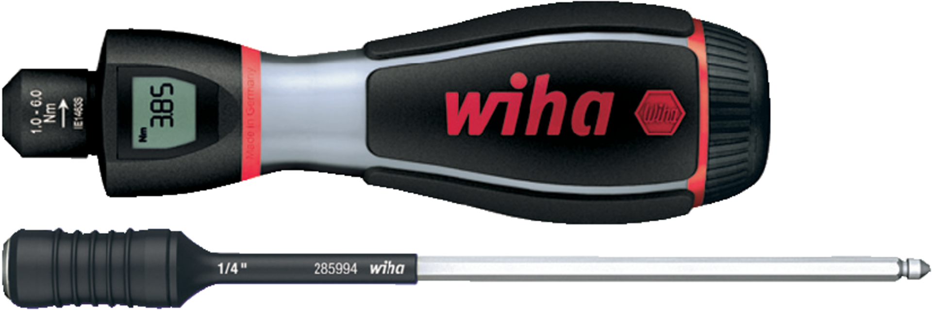 WIHA Drehmoment-Schraubendr.-Griff iTorque, 1,0 - 5,0 Nm, inkl. Wechselkl.
