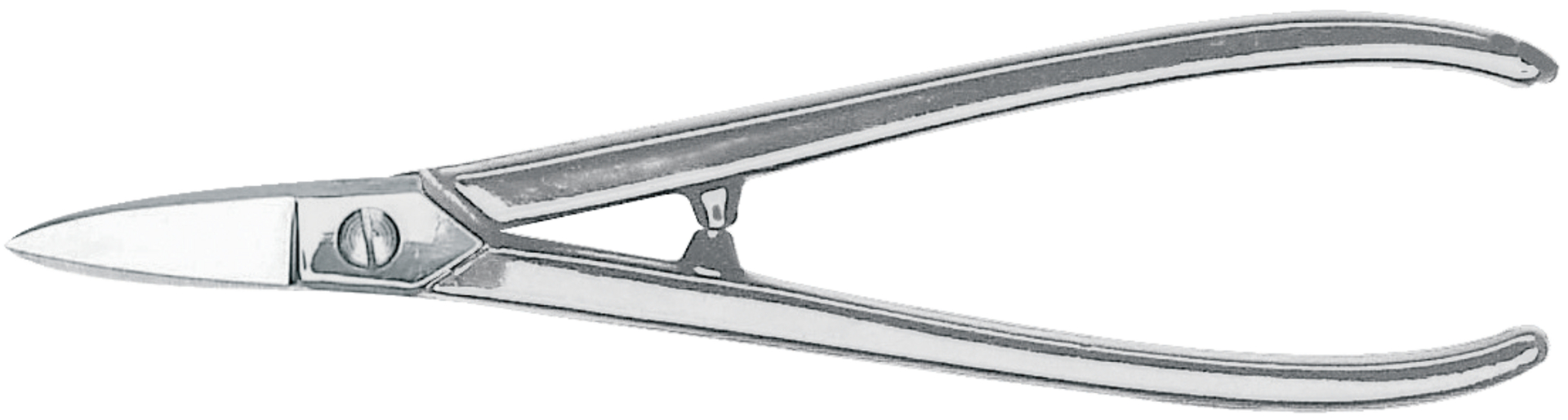 Goldschmiedeschere 180mm ger. vernick. Erdi