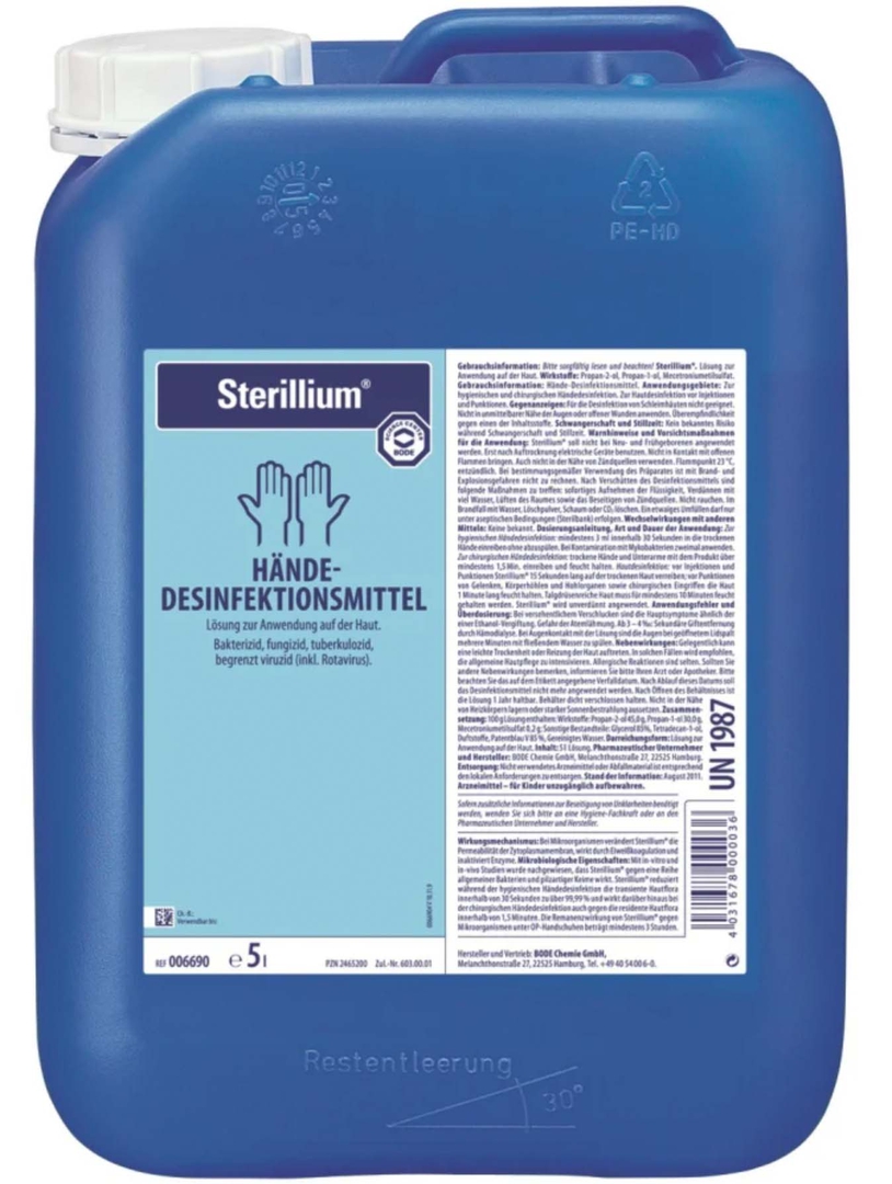 BODE Hände-Desinfektion "Sterilium" 5 Liter Kanister