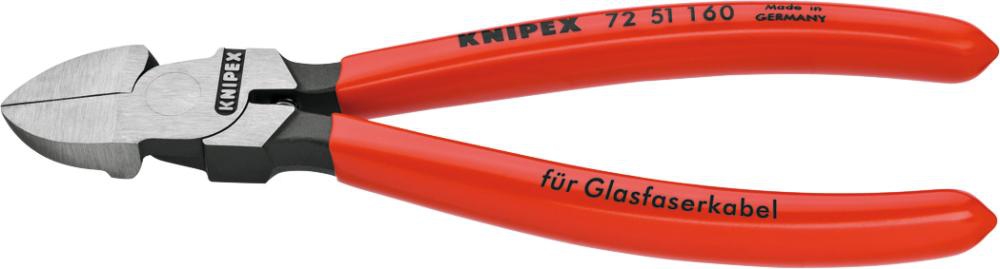 KNIPEX 72 51 160 Seitenschneider f. Lichtwellenleiter Glasfaserkabel 160 mm