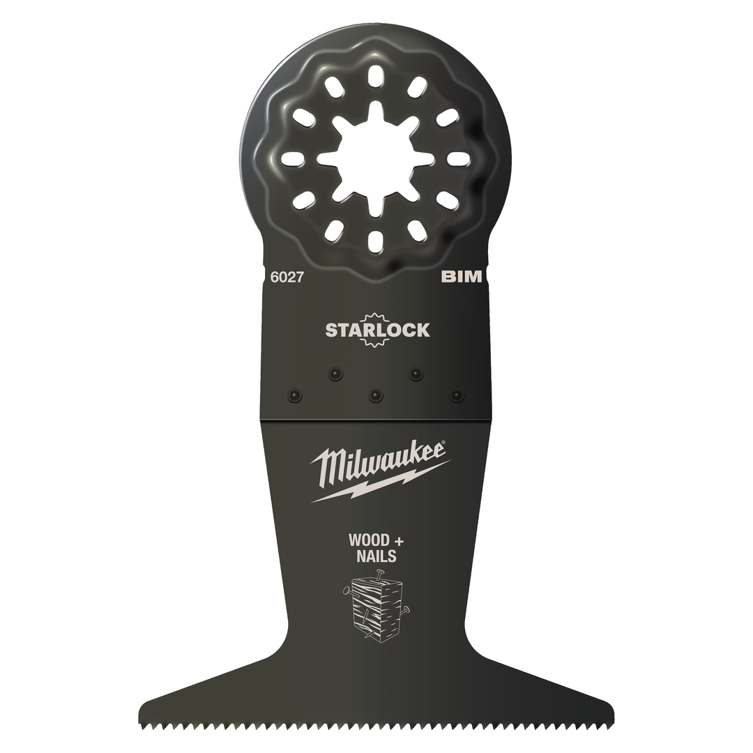 MILWAUKEE Tauchsägeblatt Starlock BiM 65 x 42 mm Schnitte in Holz mit Nägeln