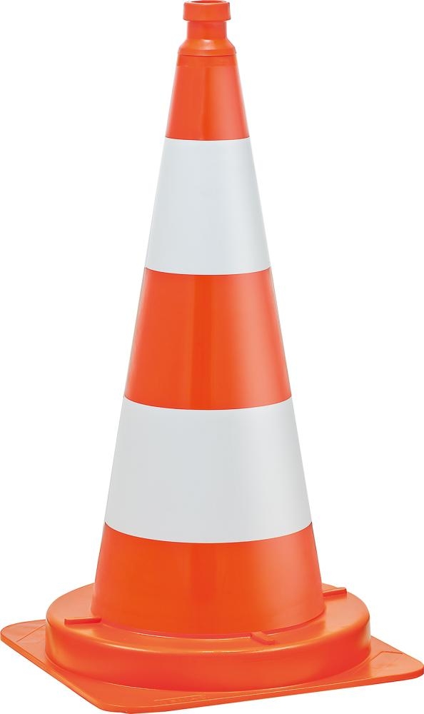 Verkehrsleitkegel PVC orange, 750 mm