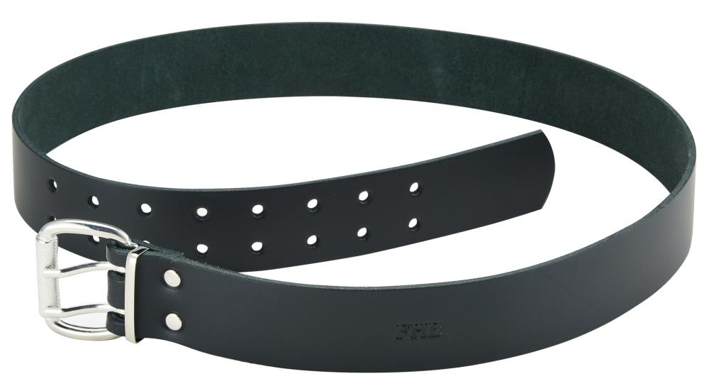 FHB Ledergürtel CARSTEN, schwarz Doppeldorn, Länge 90 cm
