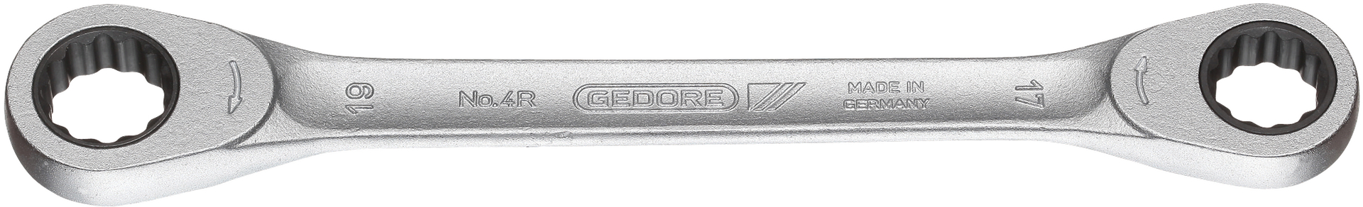 GEDORE Doppel-Ringratschenschlüssel 14x15mm, 4 R 14X15, 2306794