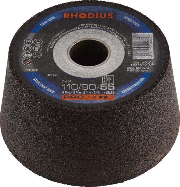 RHODIUS-Schleiftopf NK 36 110/90X55