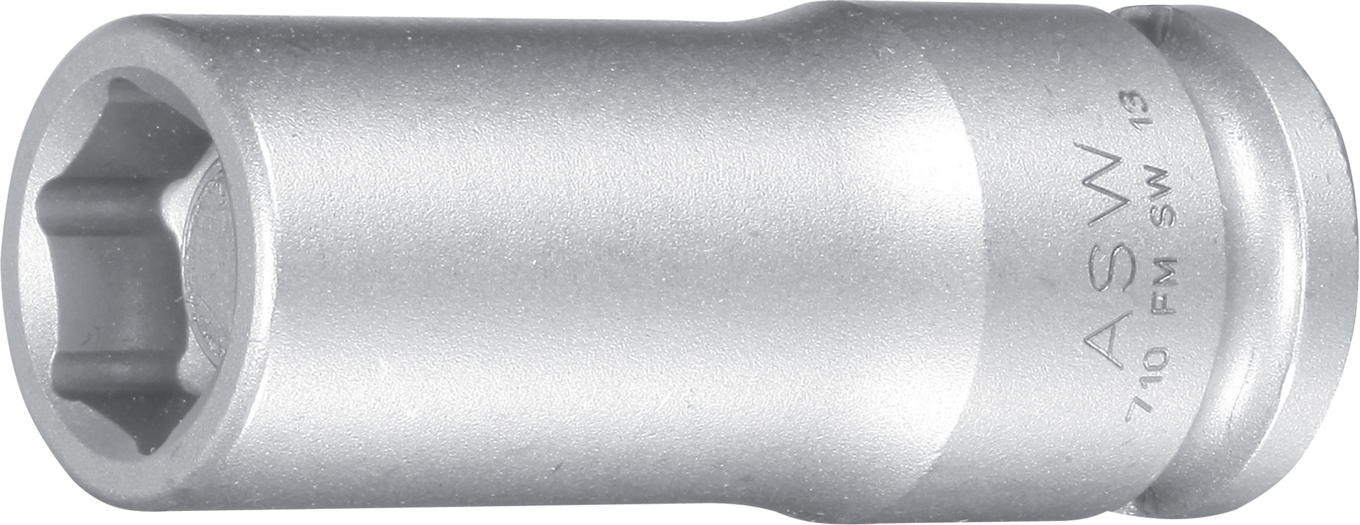 ASW Kr.-Steckschl.-Eins. 3/8" Schlüsselweite 13mm Federmag. lang, 55mm