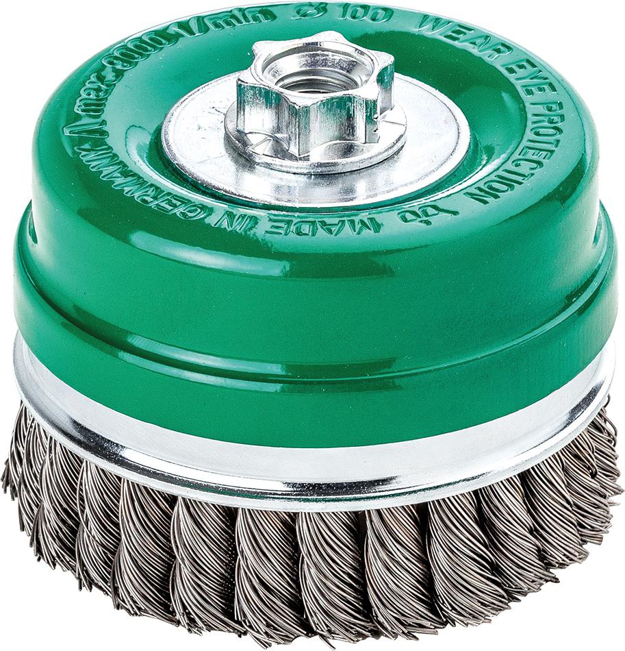 LESSMANN Topfbürste Edelstahl gezopft 80x0,5mm