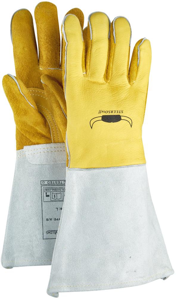 WELDAS Schweißerhandschuh GELB 36 cm Nr. 10-2750 Gr. L