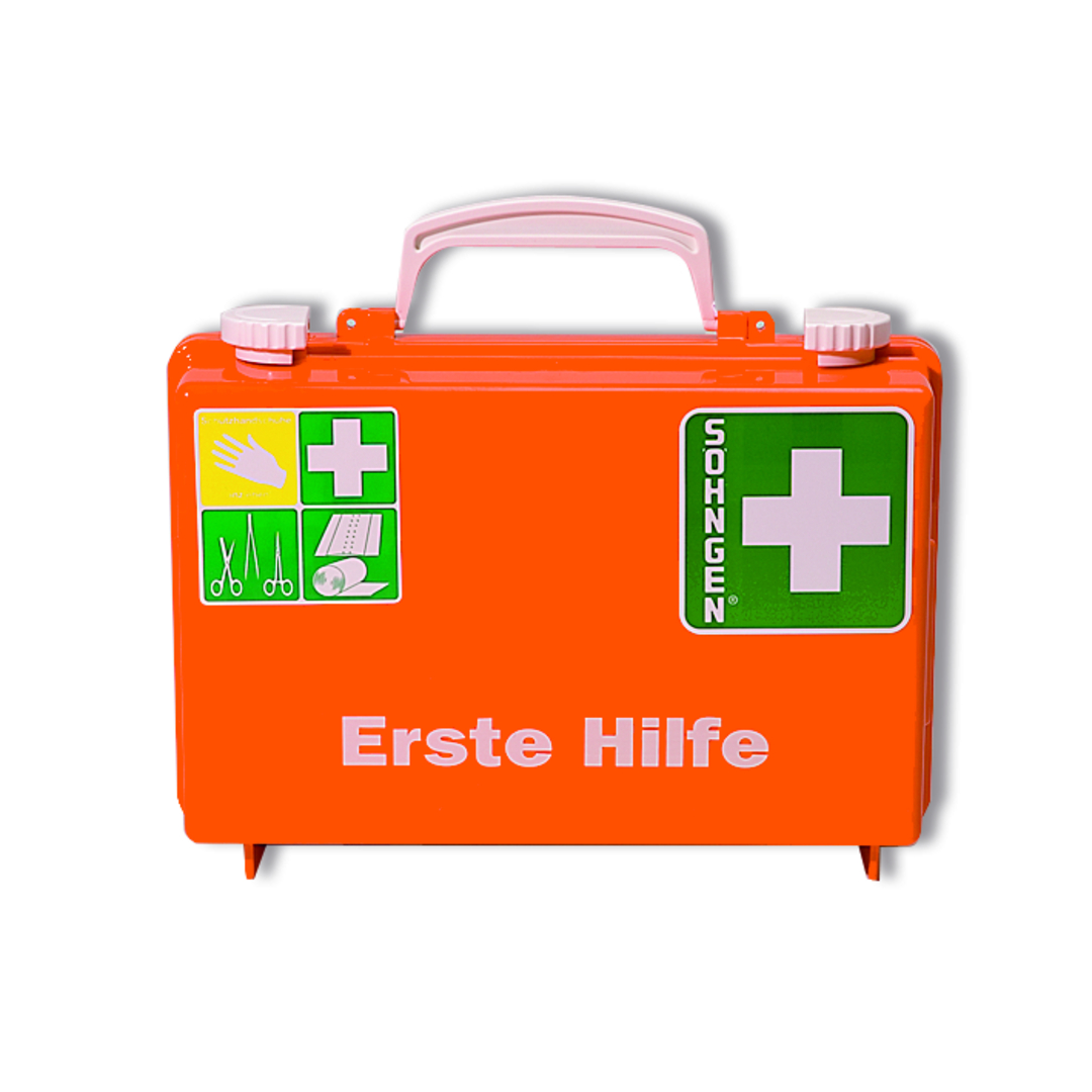 SÖHNGEN Erste-Hilfe-Koffer QUICK-CD Inhalt Standard nach DIN 13 157, orange