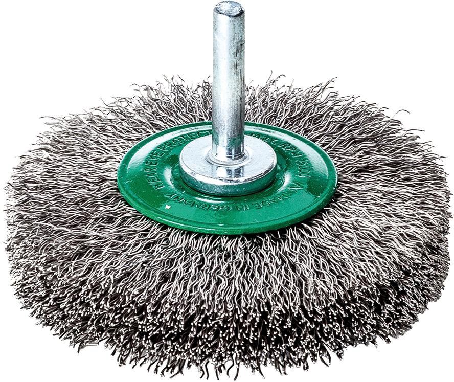 LESSMANN Schaft-Rundbürste Edelstahl gew. 50x0,2mm