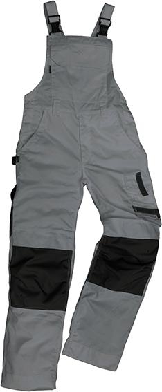 Arbeitslatzhose Champ, Gr. 60, grau/schwarz
