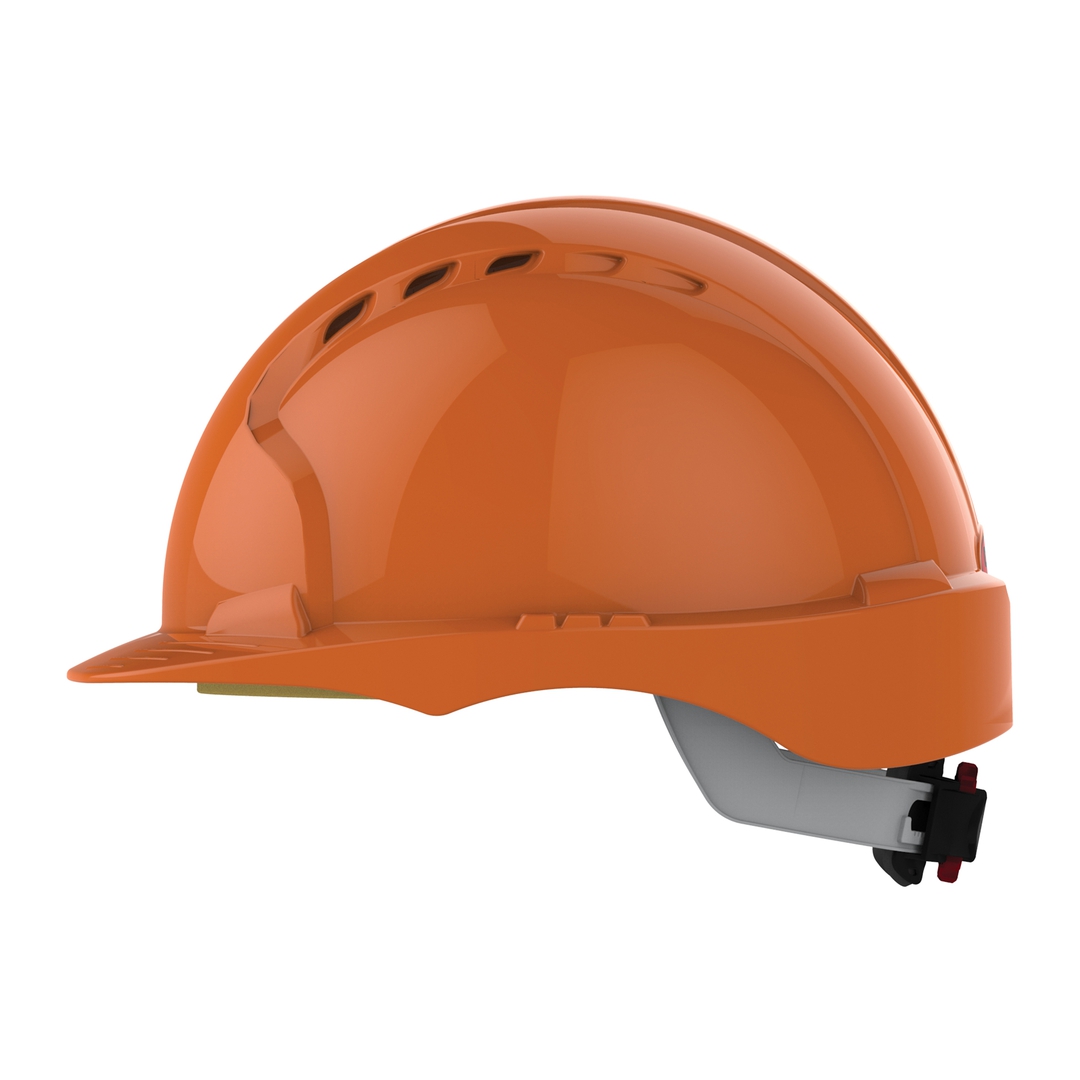 JSP Schutzhelm EVO3 AJF170 belüftet, mit Schirm, orange