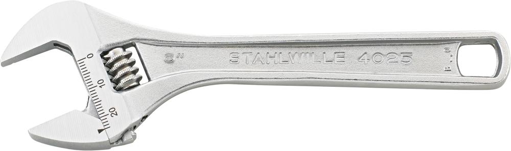 STAHLWILLE Rollgabelschlüssel 6" 161mm verchromt DIN 3117 B