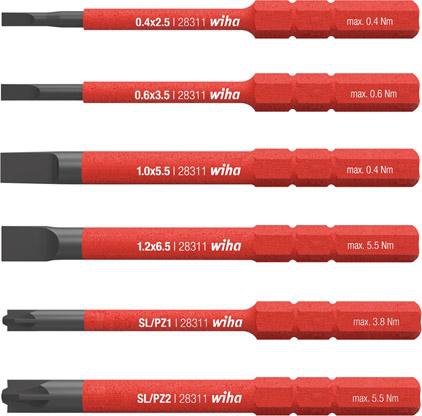2831B607 slimBit electric 6tlg. Schlitz/Xeno  Wiha