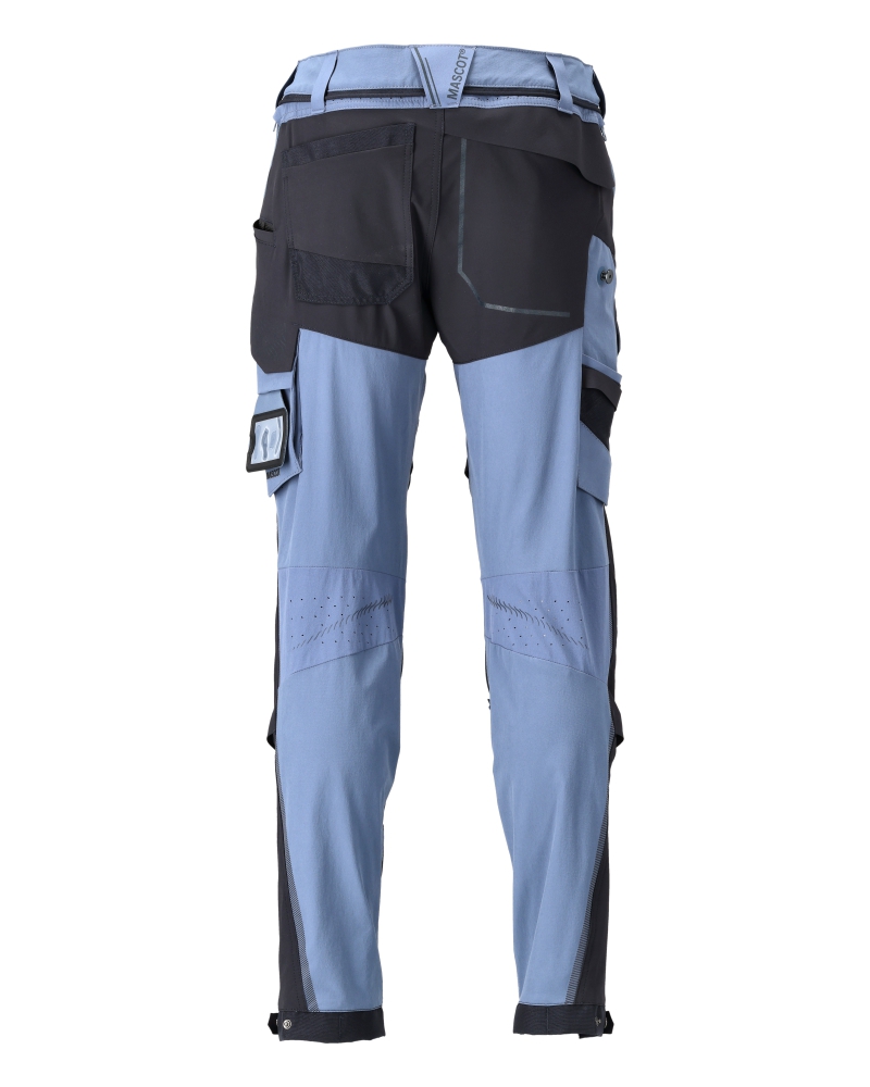 MASCOT Customized Bundhose Stretch Gr. 82C52 steinblau/schwarzbl 22279-605