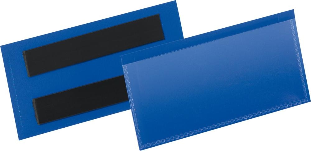 DURABLE Etikettentasche 174107 magnet. 100x38mm d.bl 50 St./Pack.