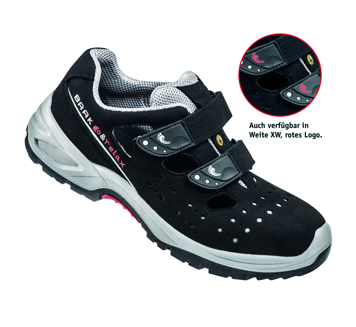 BAAK Sicherheitssandale HARDY 7227 S1P SRC ESD Weite 11/N, Gr. 36