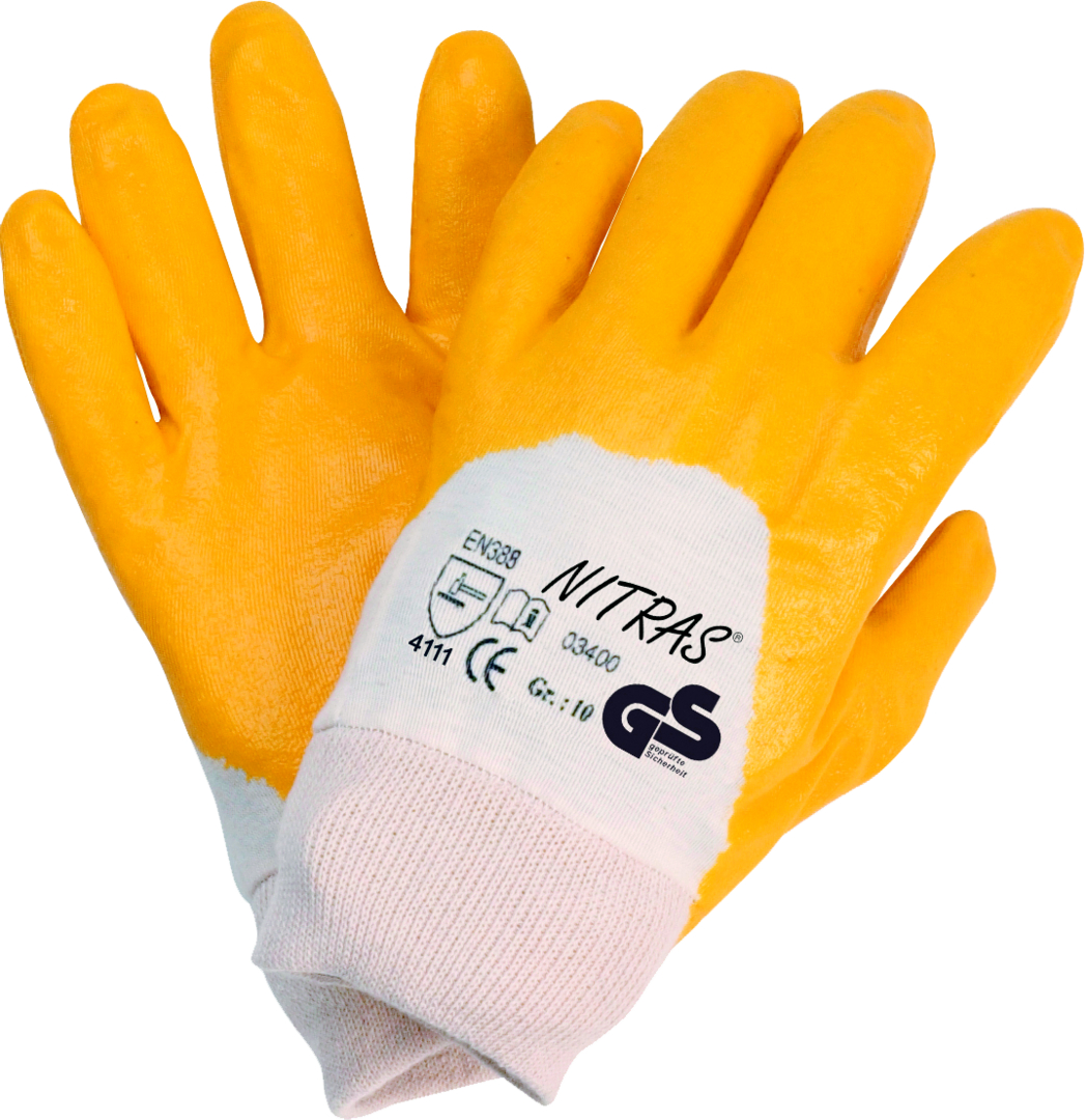 Montage-Handschuh Start Gr. 10 Nitril gelb