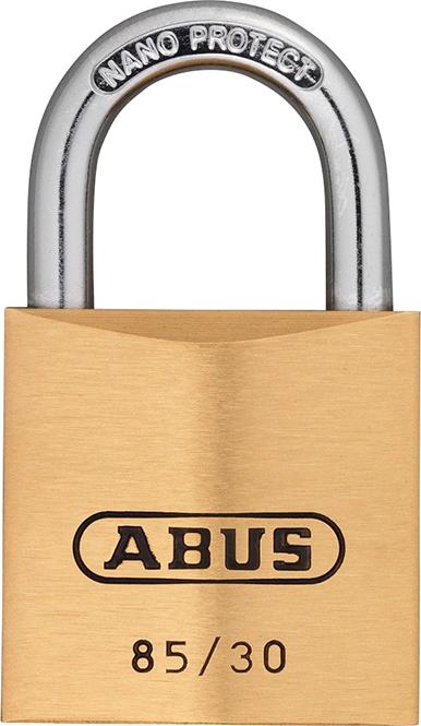 ABUS Vorhangschl. Messing 85/30 gl.-0409
