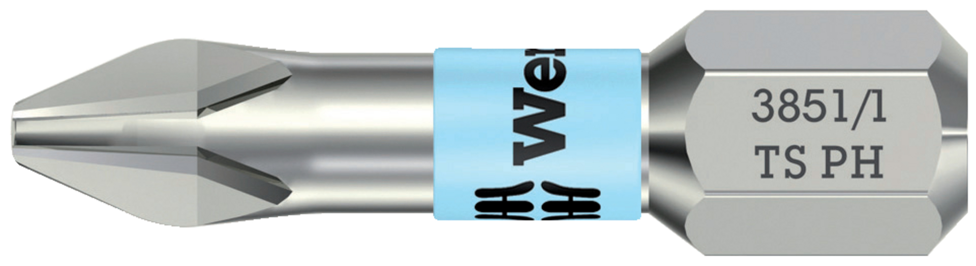 Bit 1/4"DIN 3126 C 6,3 PH 2x25mm rostfr. Wera