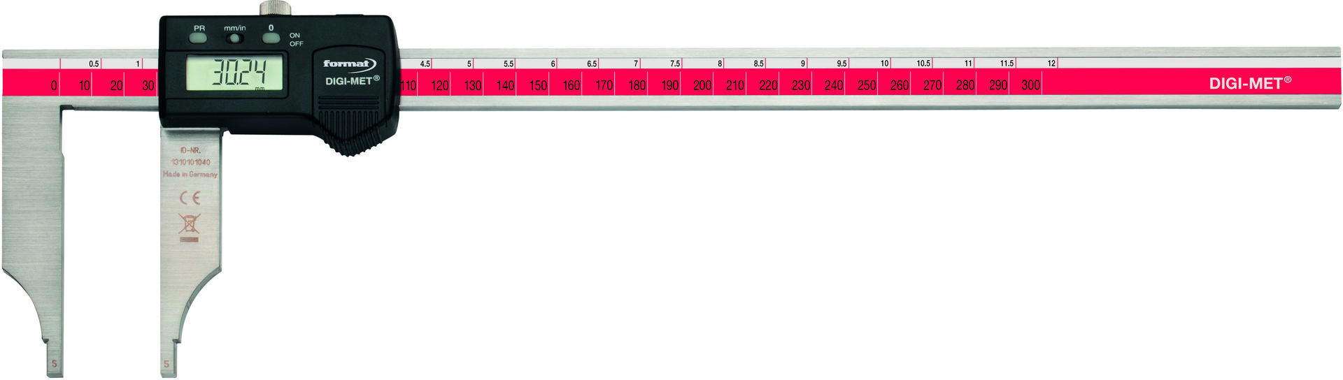 FORMAT Werkstatt-Messschieber digital ohne Spitze/Feineinstellung, 500mm