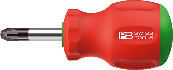 PB Swiss Tools Schraubendreher Stubby SwissGrip PZ1x30mm